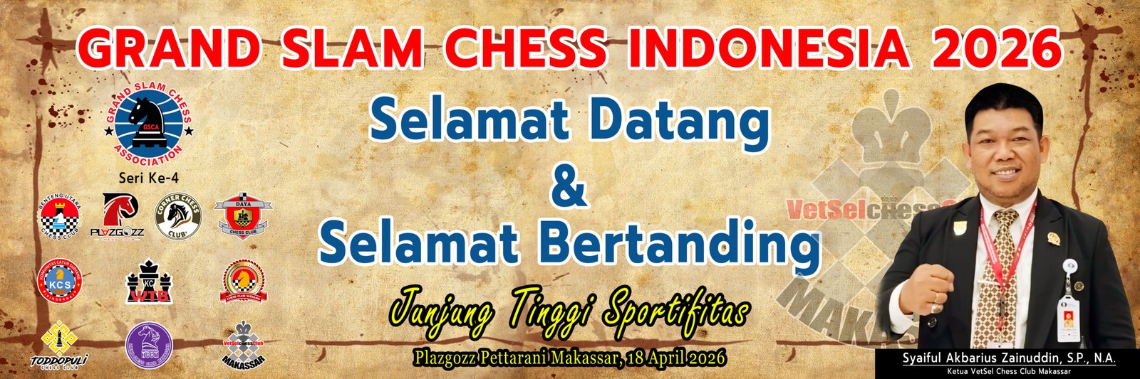 VetSel Chess Club Makassar Tuan Rumah Seri Ke-4 GSCA Indonesia